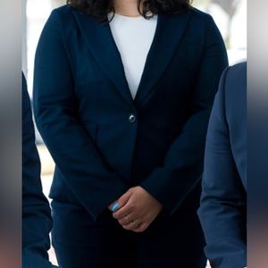 Navy Muted Pinstripe Women’s Suit (jacket NWT)